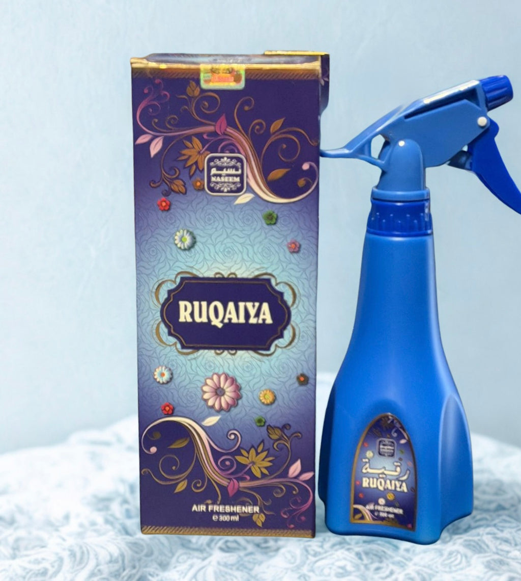 Parfum d'ambiance Ruqaiya Naseem 300 ml – bleu et doré