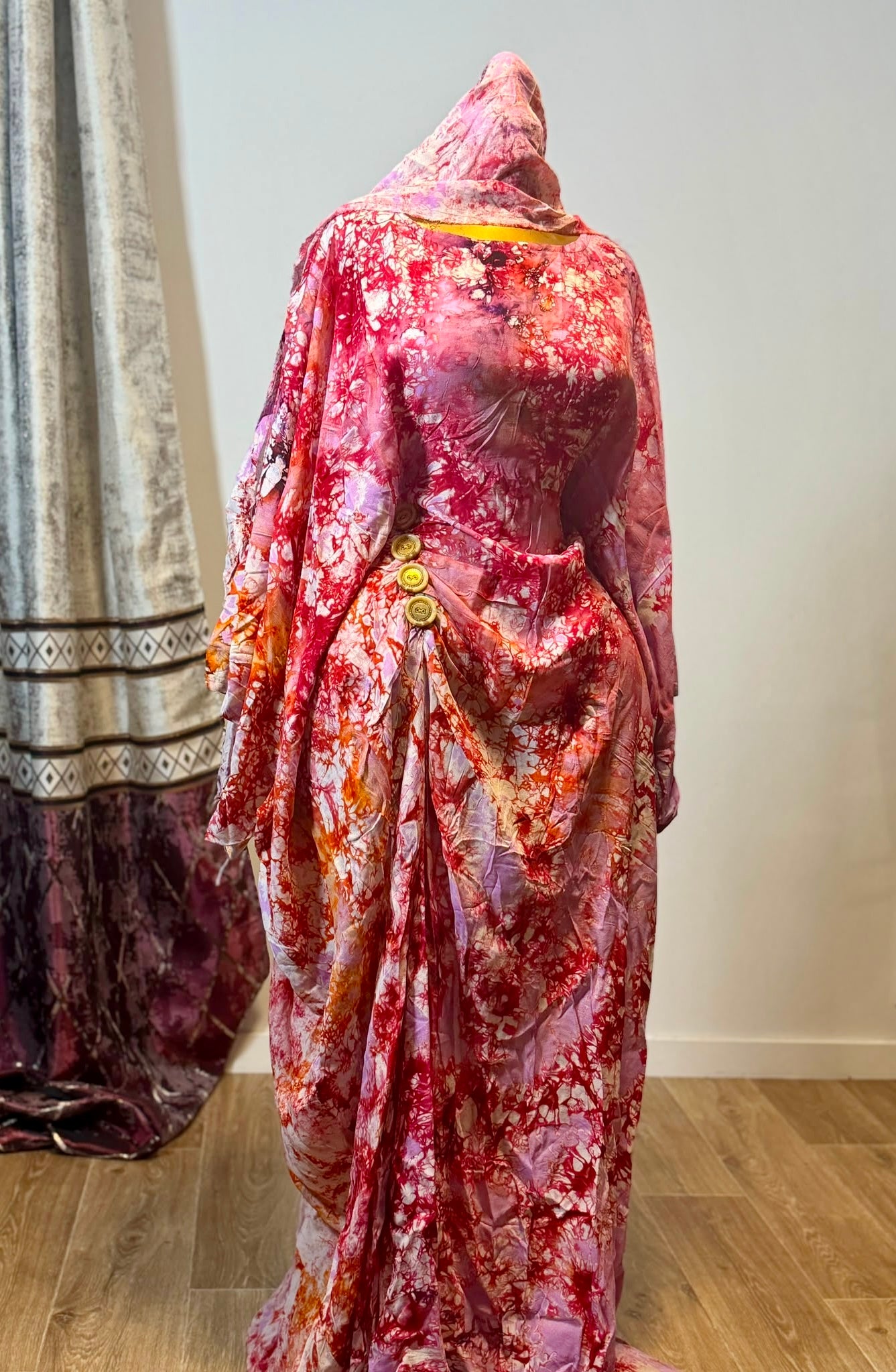 Robe Sanaa - boubou africain long et fluide, cintré à la taille, collection Tenue africaine (vue 16)