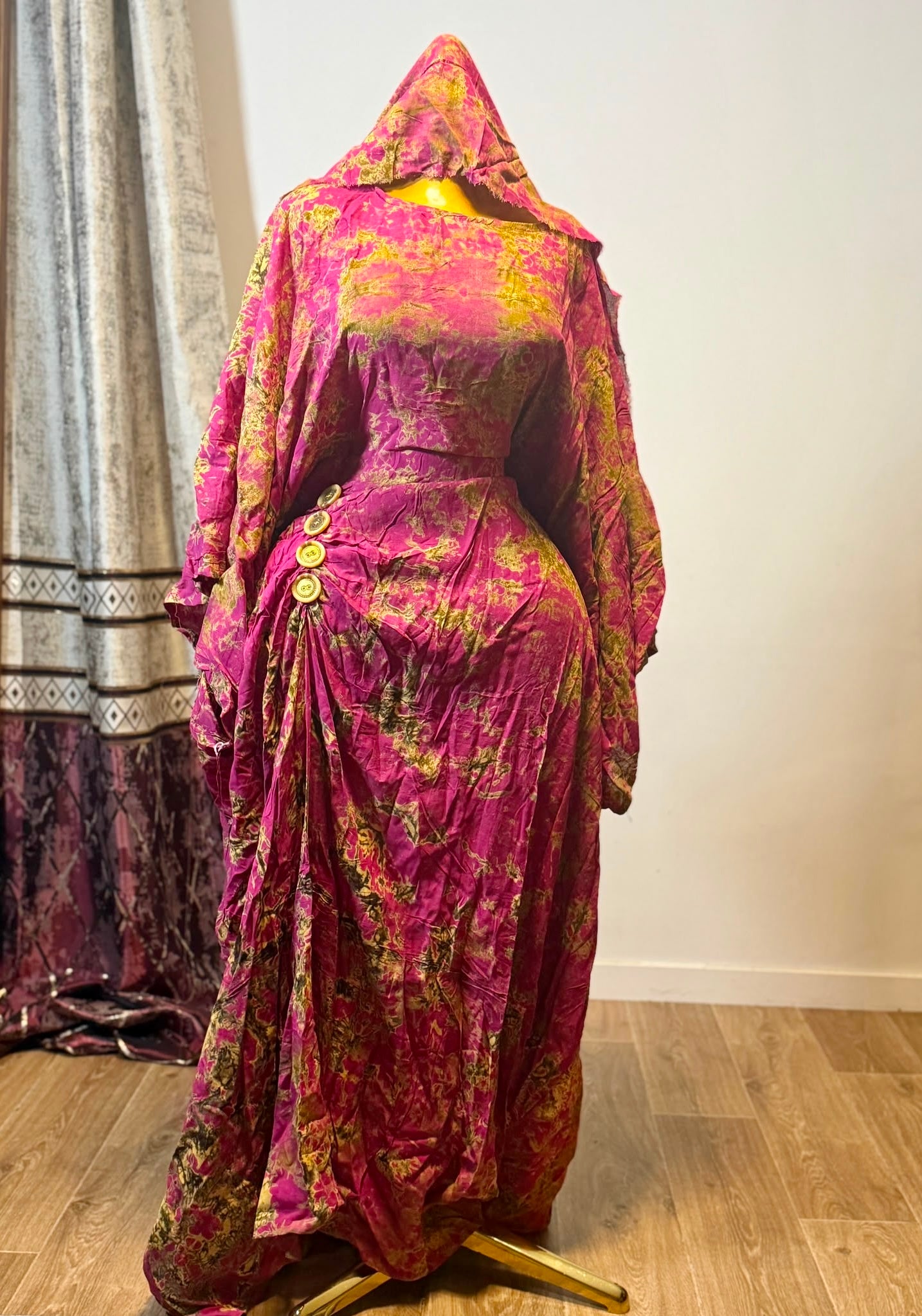 Robe Sanaa - boubou africain long et fluide, cintré à la taille, collection Tenue africaine (vue 18)