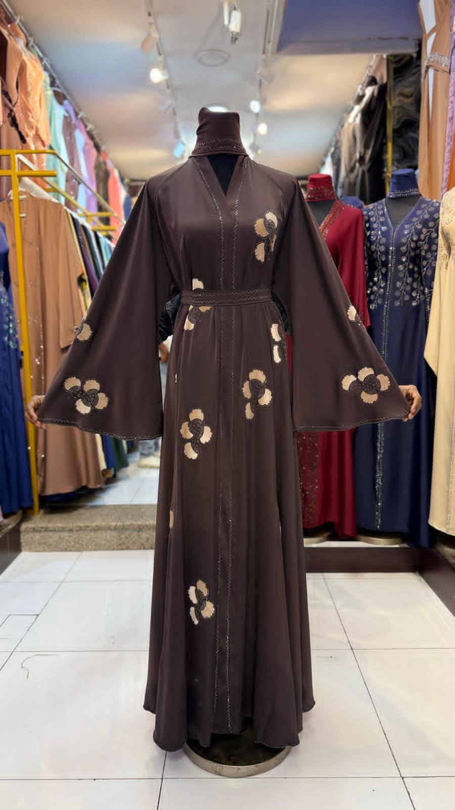 Shop by Lyah – Abaya Hapsatou Femme – Marron