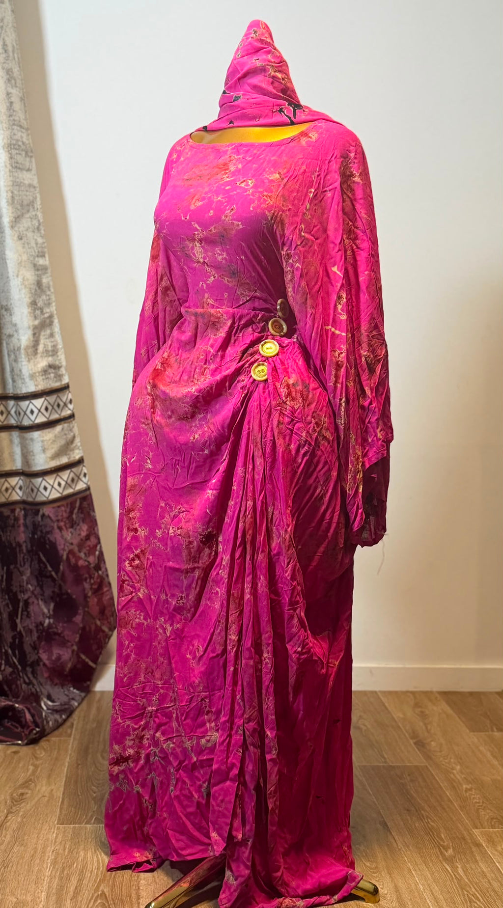 Robe Sanaa - boubou africain long et fluide, cintré à la taille, collection Tenue africaine (vue 10)