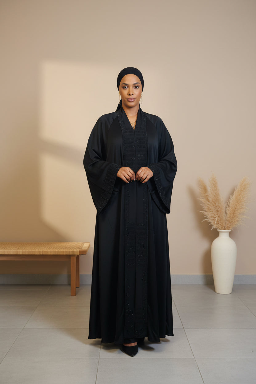 Abaya femme Sultana noire – autre vue