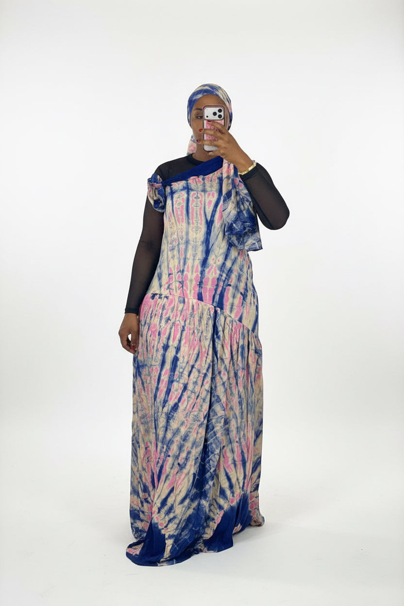 Robe Aida en tissu africain coton – autre vue