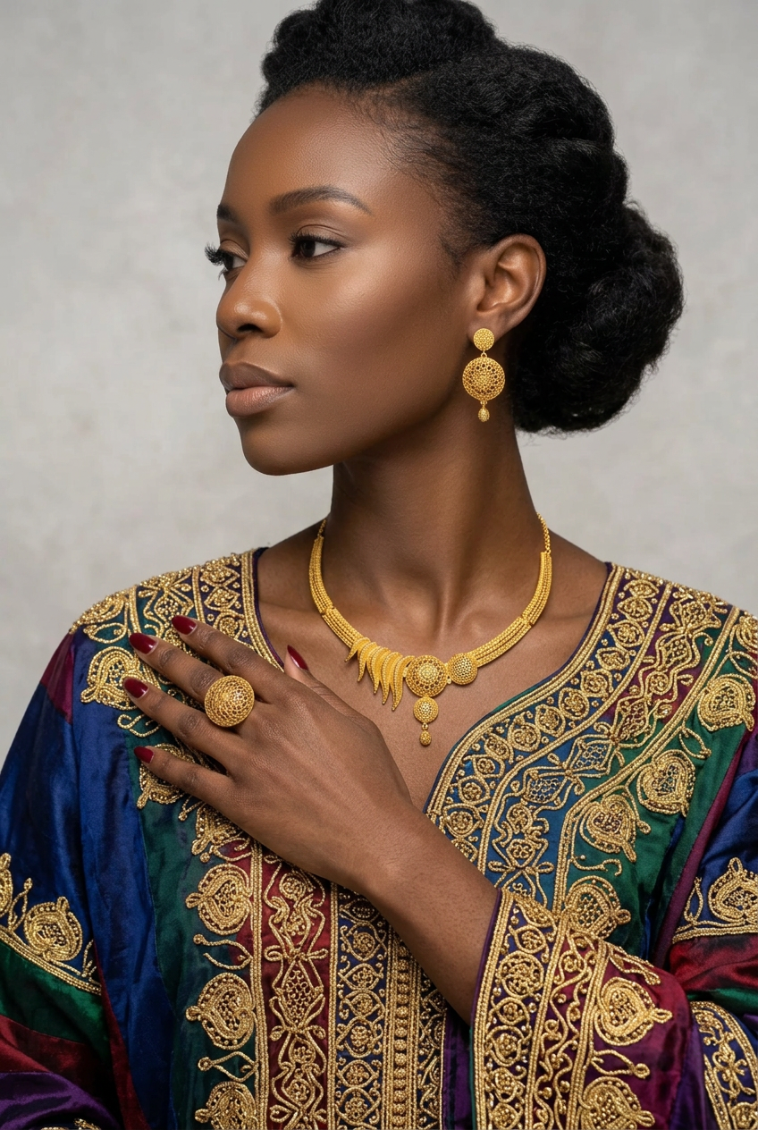Parure Plaqué Or Femme Chaîne, Boucles & Bague – Prestige