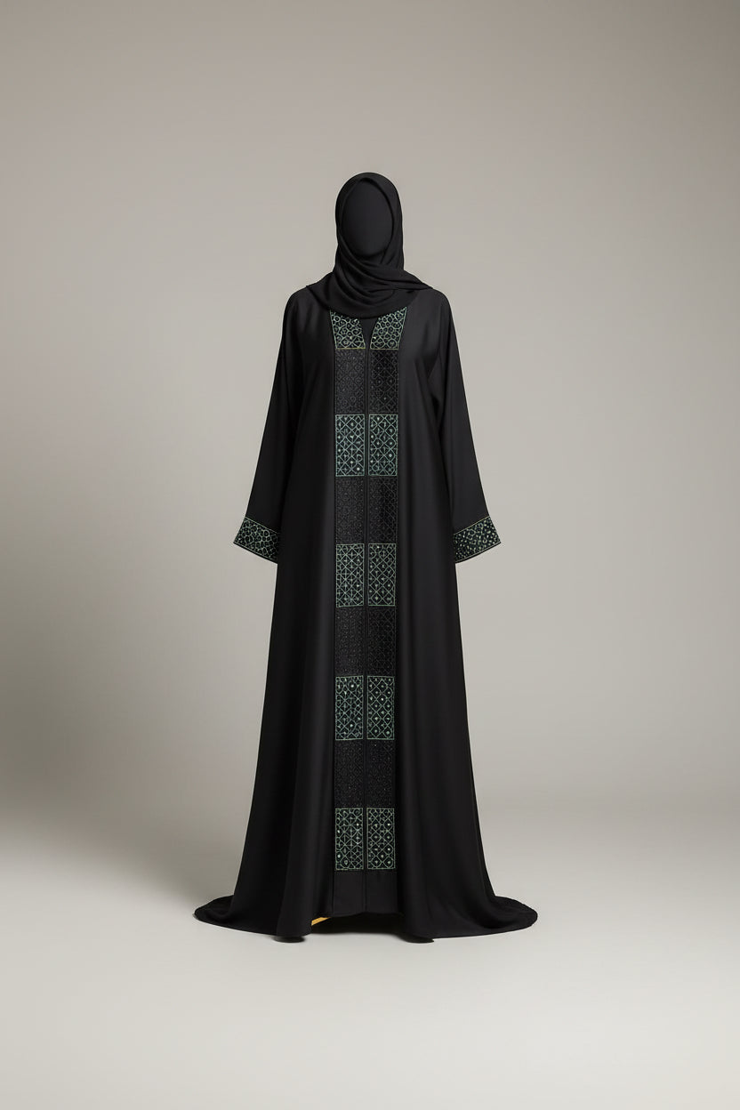 Abaya femme Imani noire – autre vue