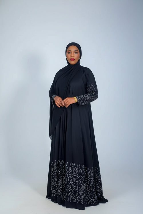 Abaya femme Inesse noire – autre vue