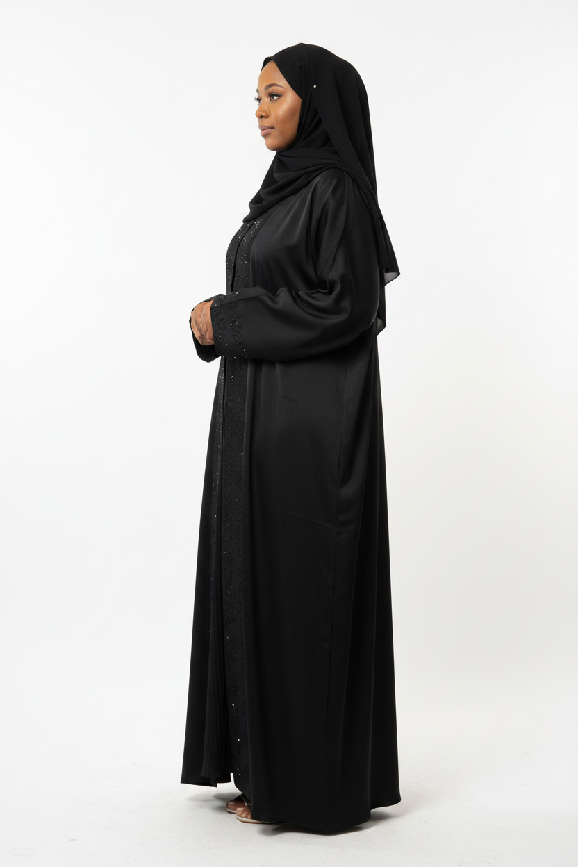 Shop by Lyah – Abaya Sultana – Noir – Vue 5