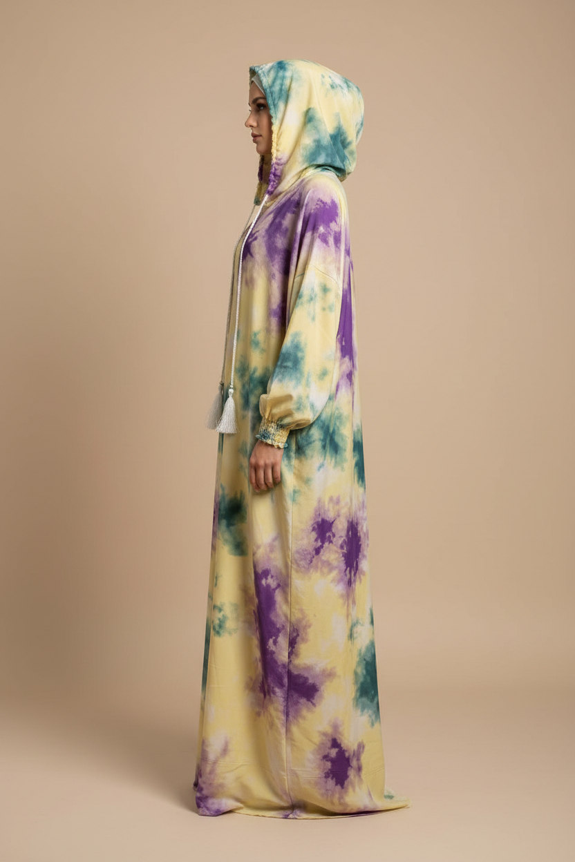 Shop by Lyah – Robe de prière Medine – Bleu ciel / Noir / Multicolore – Vue 9