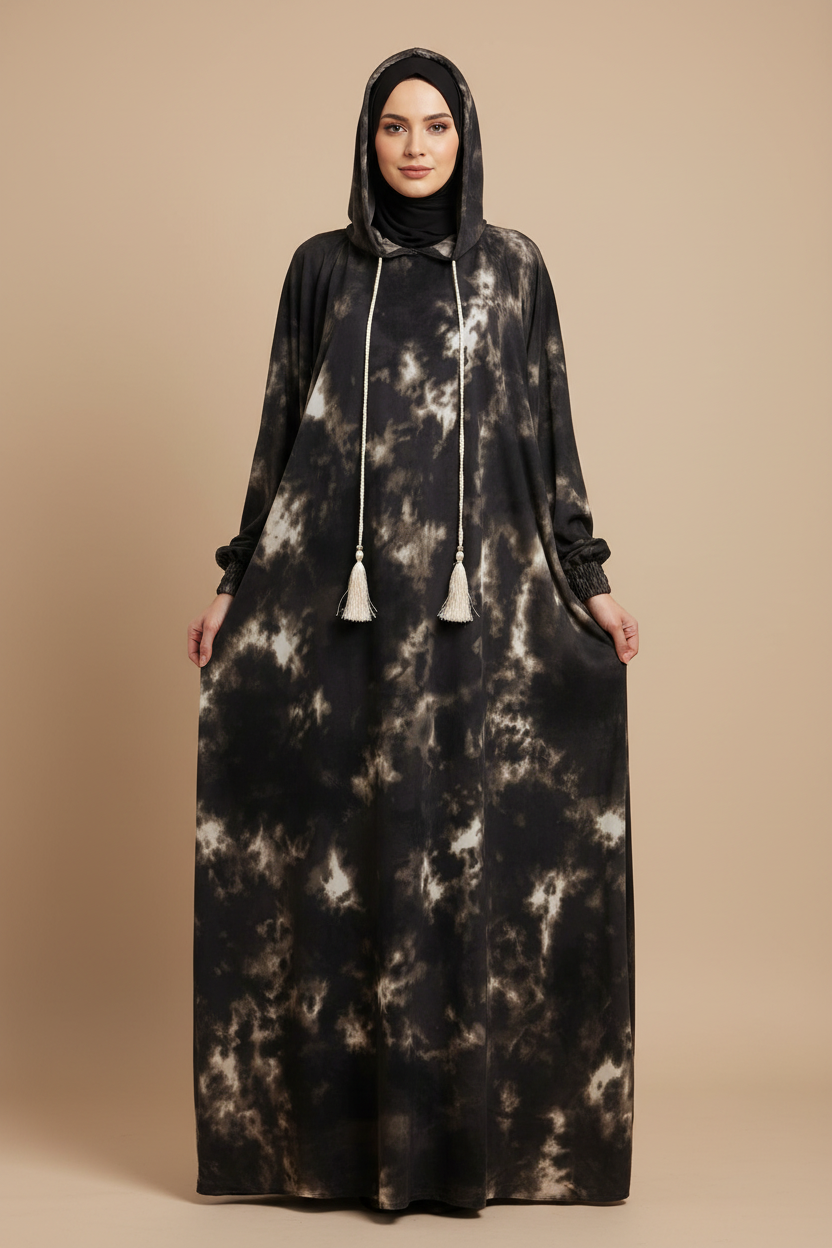 Shop by Lyah – Robe de prière Medine – Bleu ciel / Noir / Multicolore – Vue 6