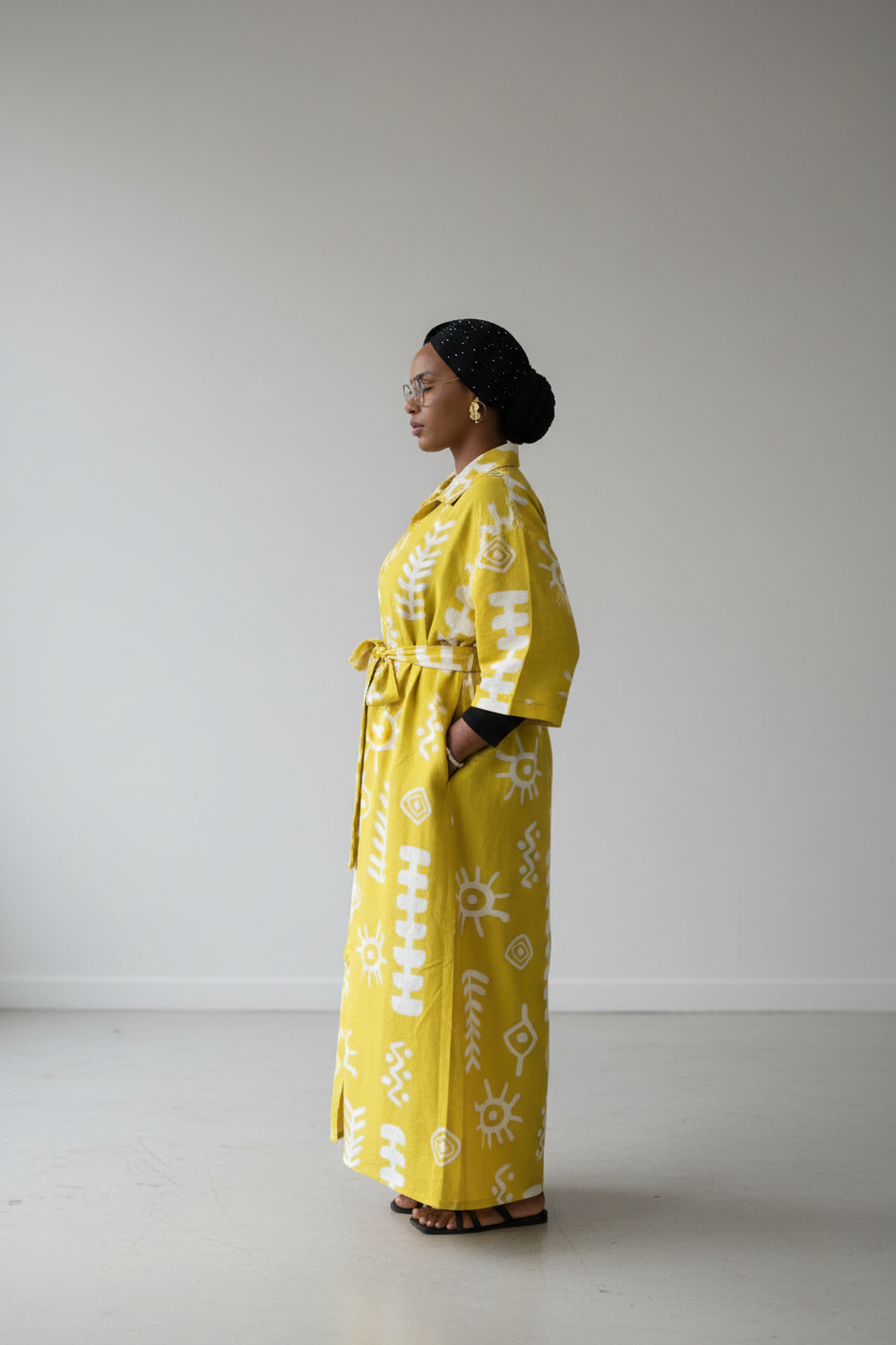 Robe en lin AKWABA