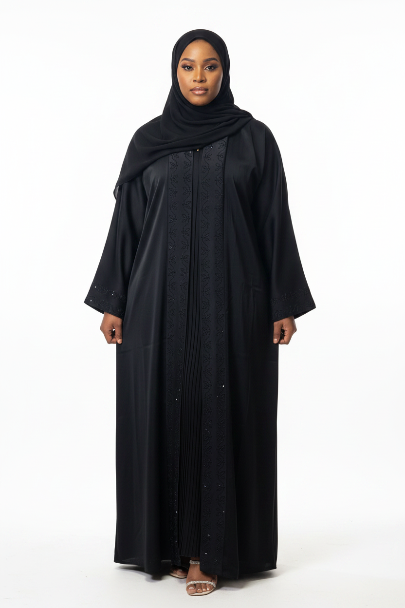 Shop by Lyah – Abaya Sultana – Noir – Vue 4