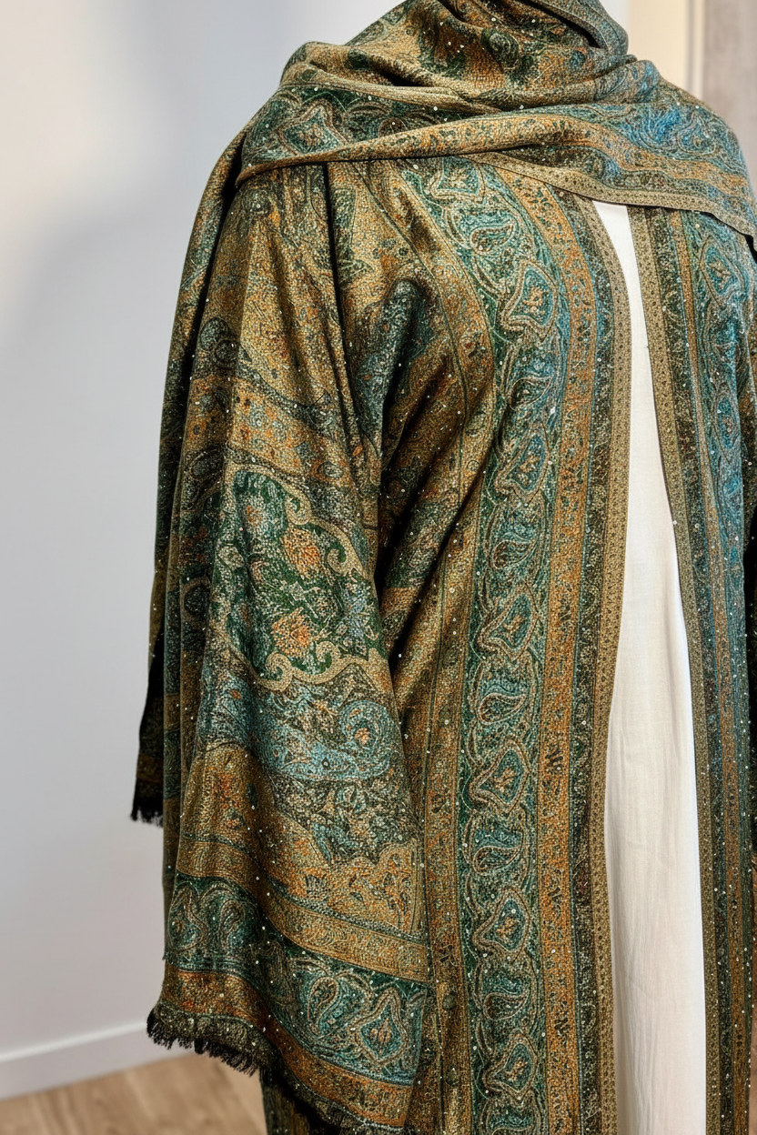 Abaya femme pashmina Oasis – troisième vue