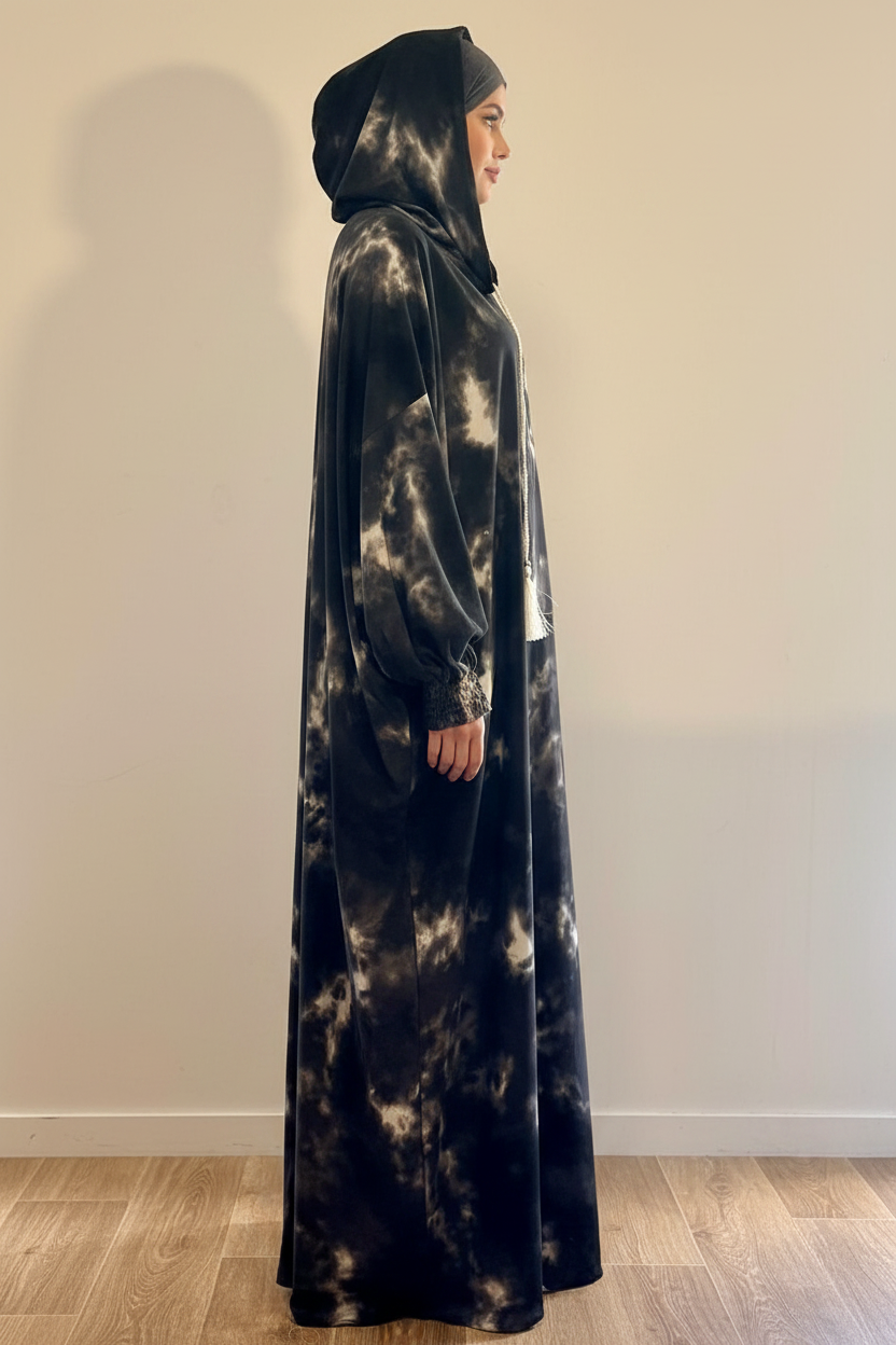 Shop by Lyah – Robe de prière Medine – Bleu ciel / Noir / Multicolore – Vue 7