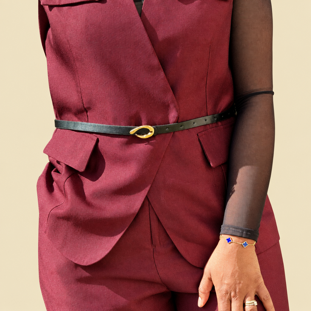 Ensemble Hana femme gilet croisé et palazzo taille haute – Shop by Lyah