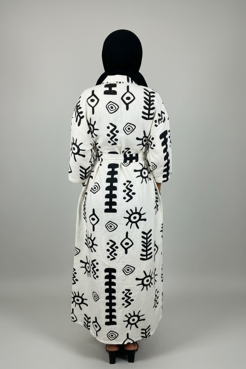 Robe en lin AKWABA