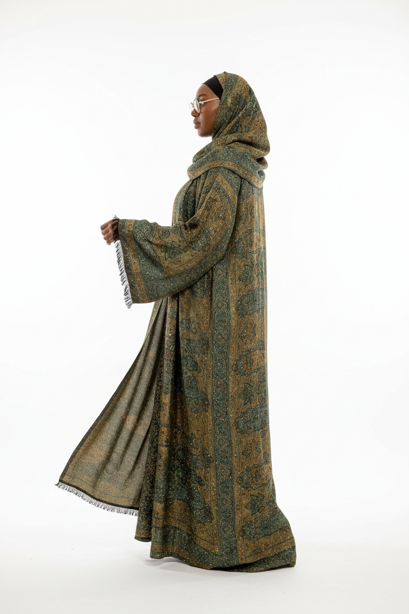 Abaya femme pashmina Oasis – vue de profil