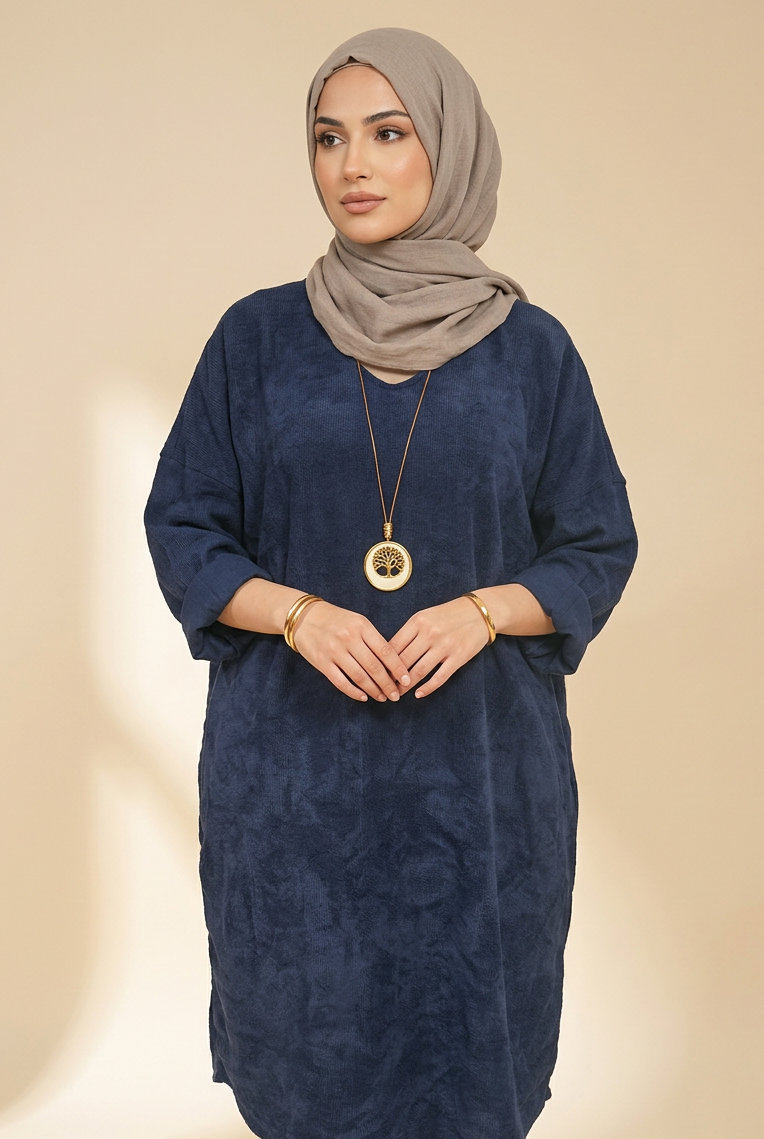 Robe Oversize Femme avec Collier – Aïssata