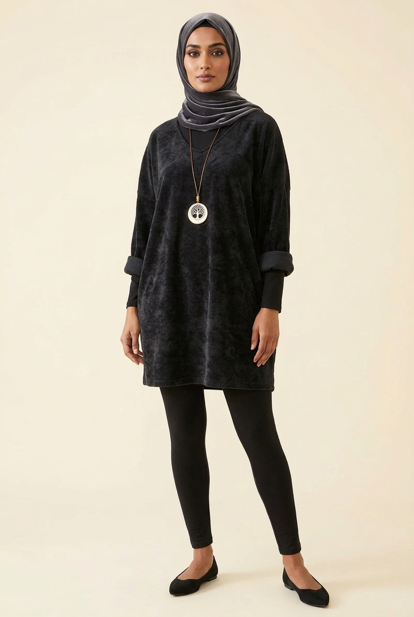 Robe Oversize Femme avec Collier – Aïssata