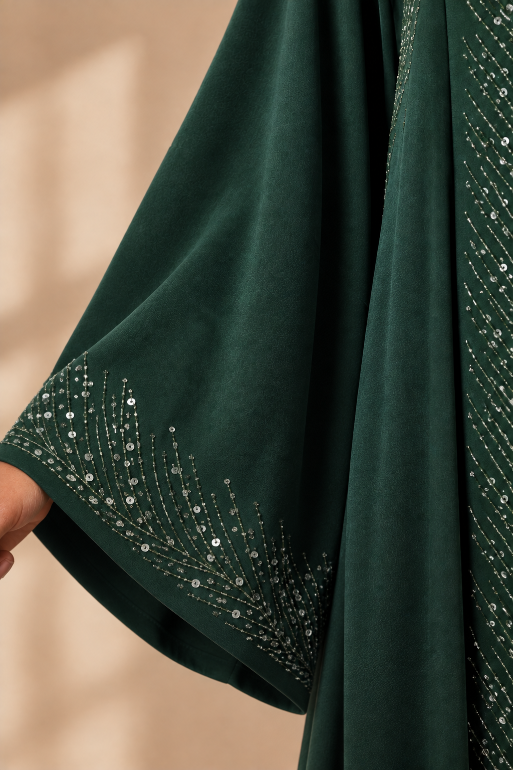 Abaya femme Jasmina ample – vue portée