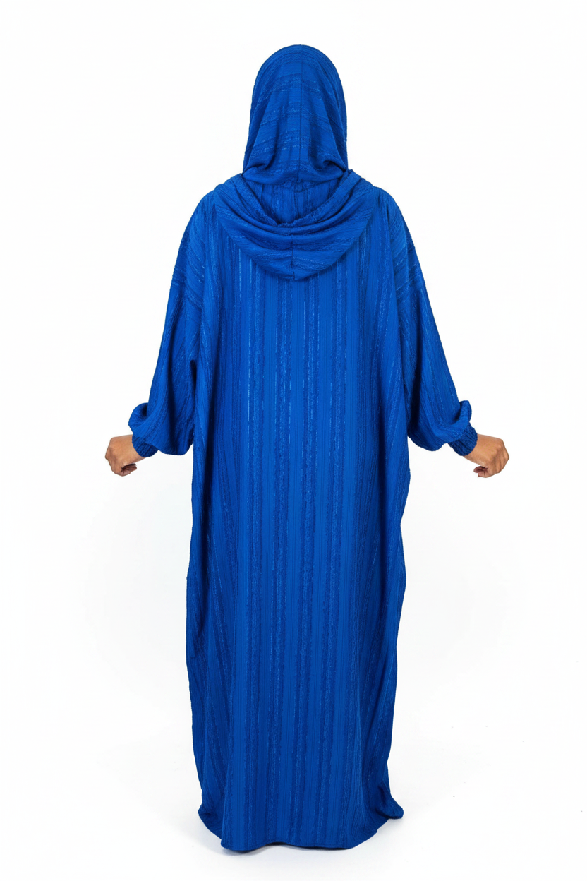Shop by Lyah – Robe de prière Nour – Bleu / Noir / Rouge Bordeaux – Vue 5