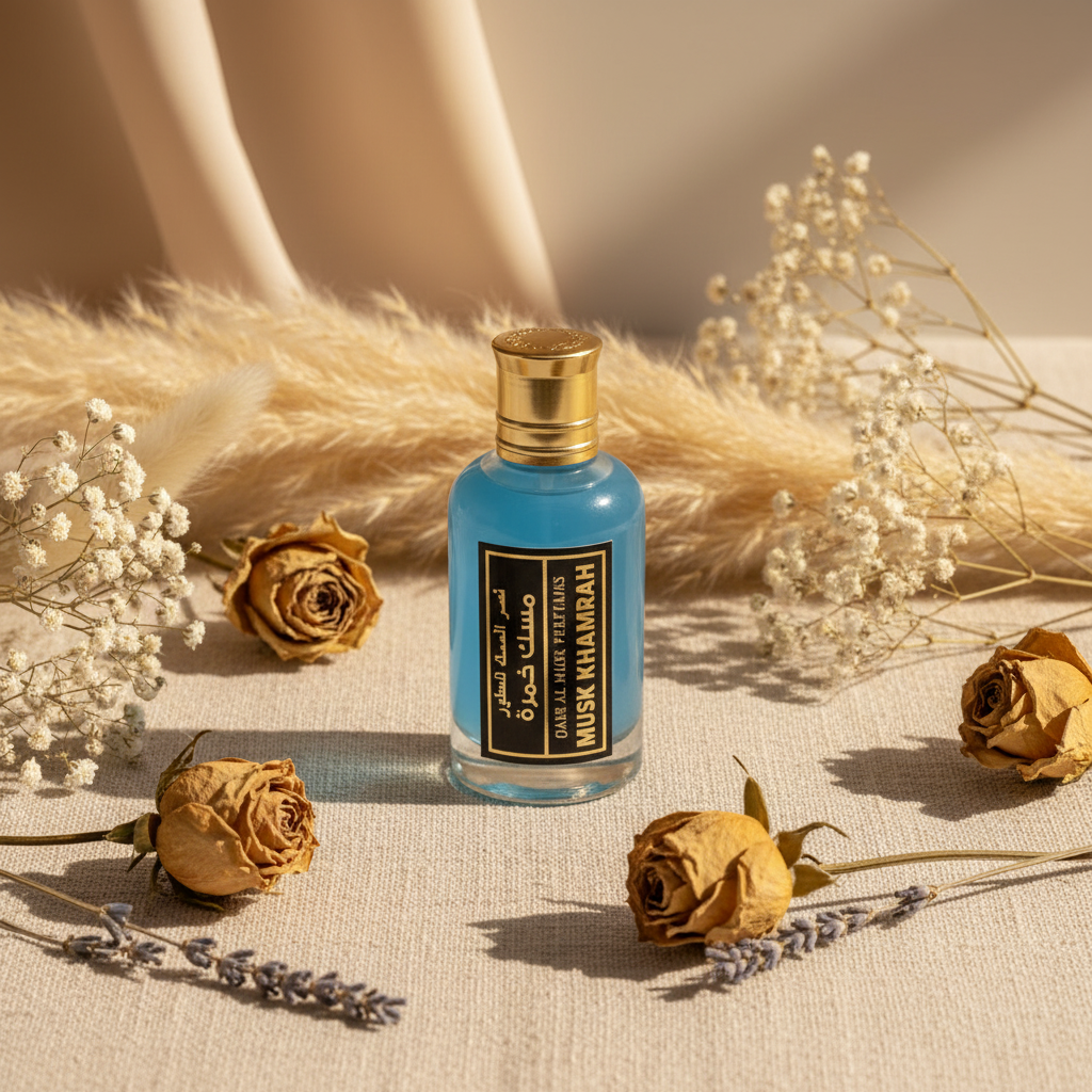 Huile parfumée unisexe Musc Khamrah 50 ml – mise en scène