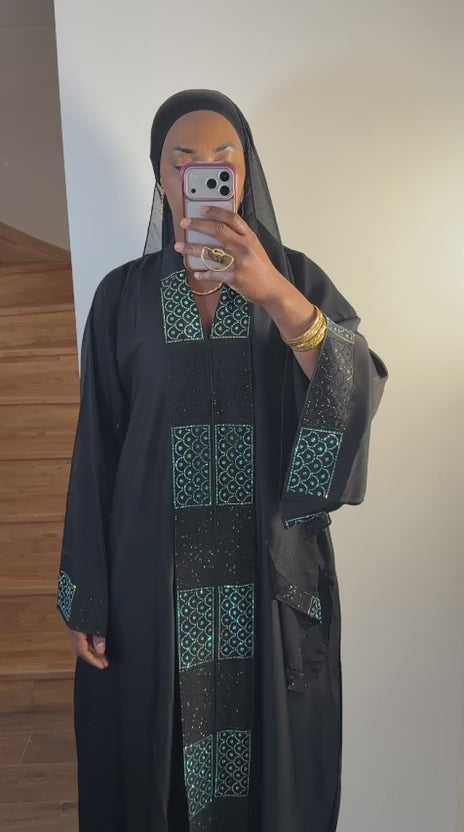 Vidéo de l'abaya femme Imani noire