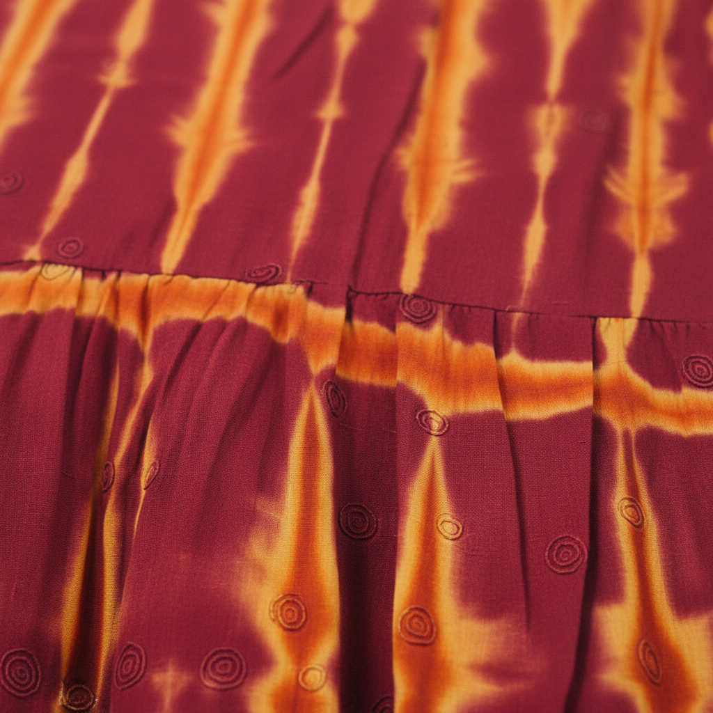 Zoom bordeaux-orange